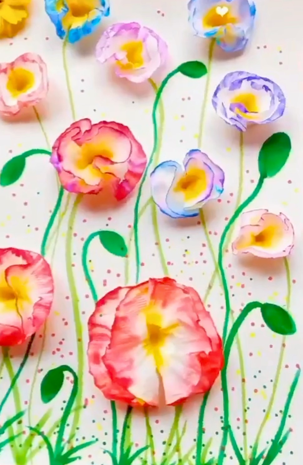 Crafting Colorful Paper Flowers with Tissue Paper