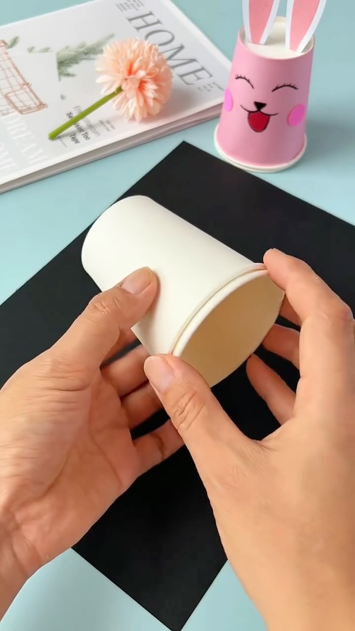 DIY Moving Bunny Cup Toy Tutorial