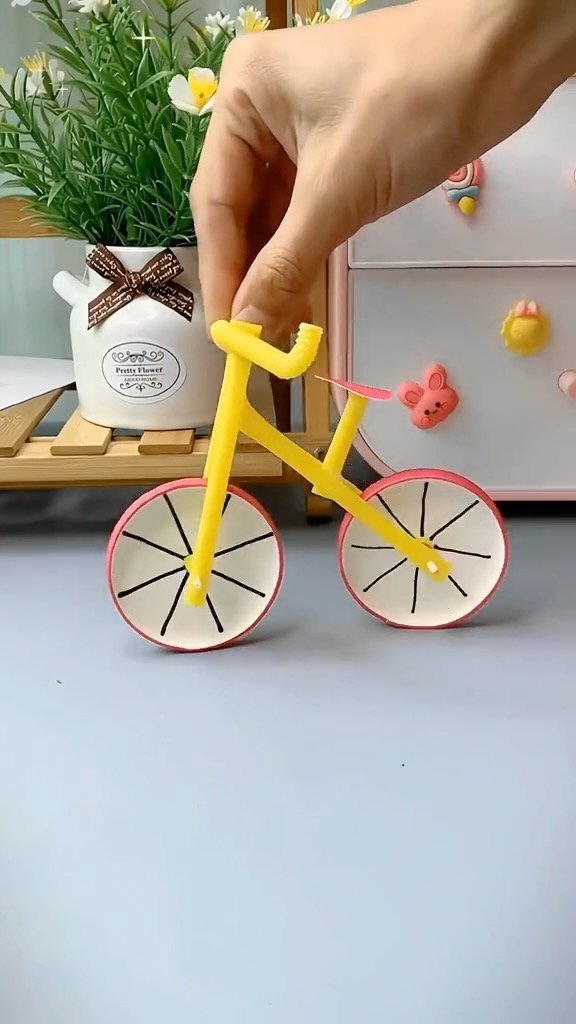 DIY Paper Cup Bicycle Tutorial