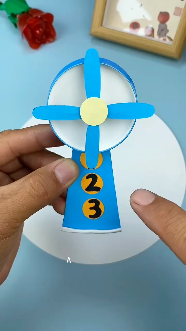 DIY Rotating Paper Fan Tutorial