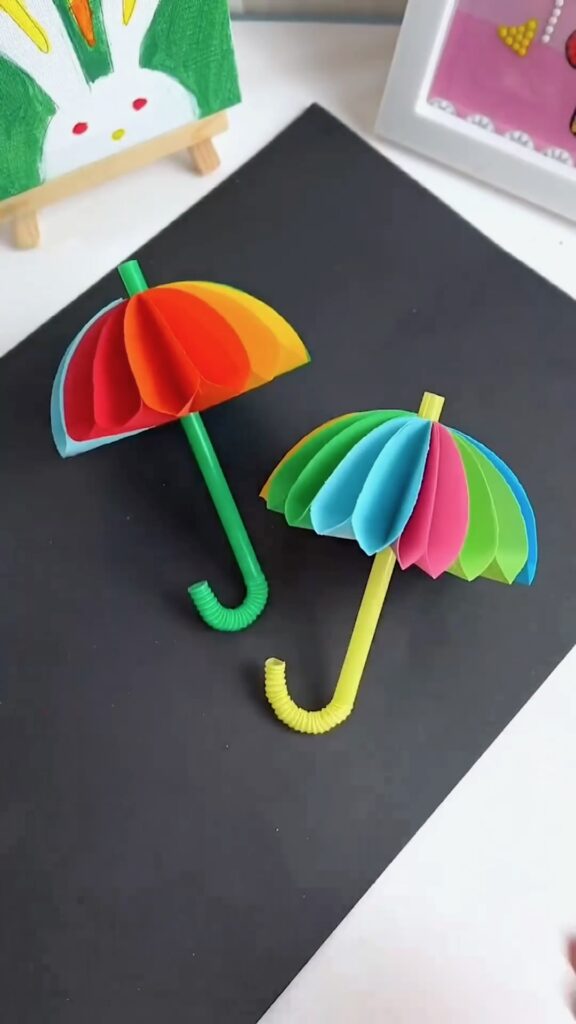 How to Make a Colorful Paper Umbrella