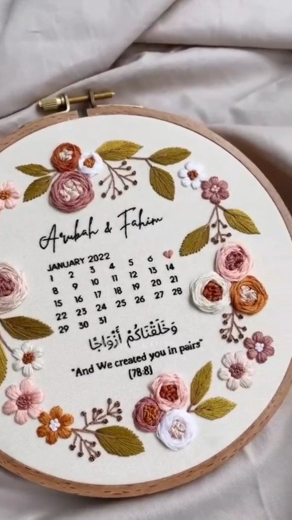 Handcraft Calendar Embroidery Tutorial: Craft a Cherished Keepsake