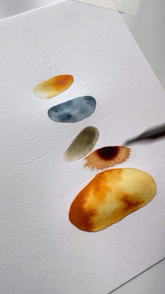 Water Color Stone Painting