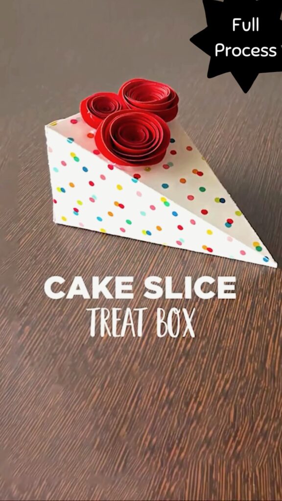 DIY Cake Slice Treat Box