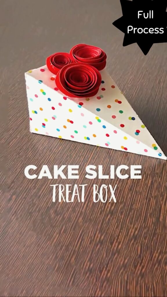 DIY Cake Slice Treat Box