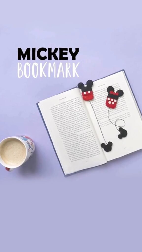 DIY Mickey Mouse Bookmark