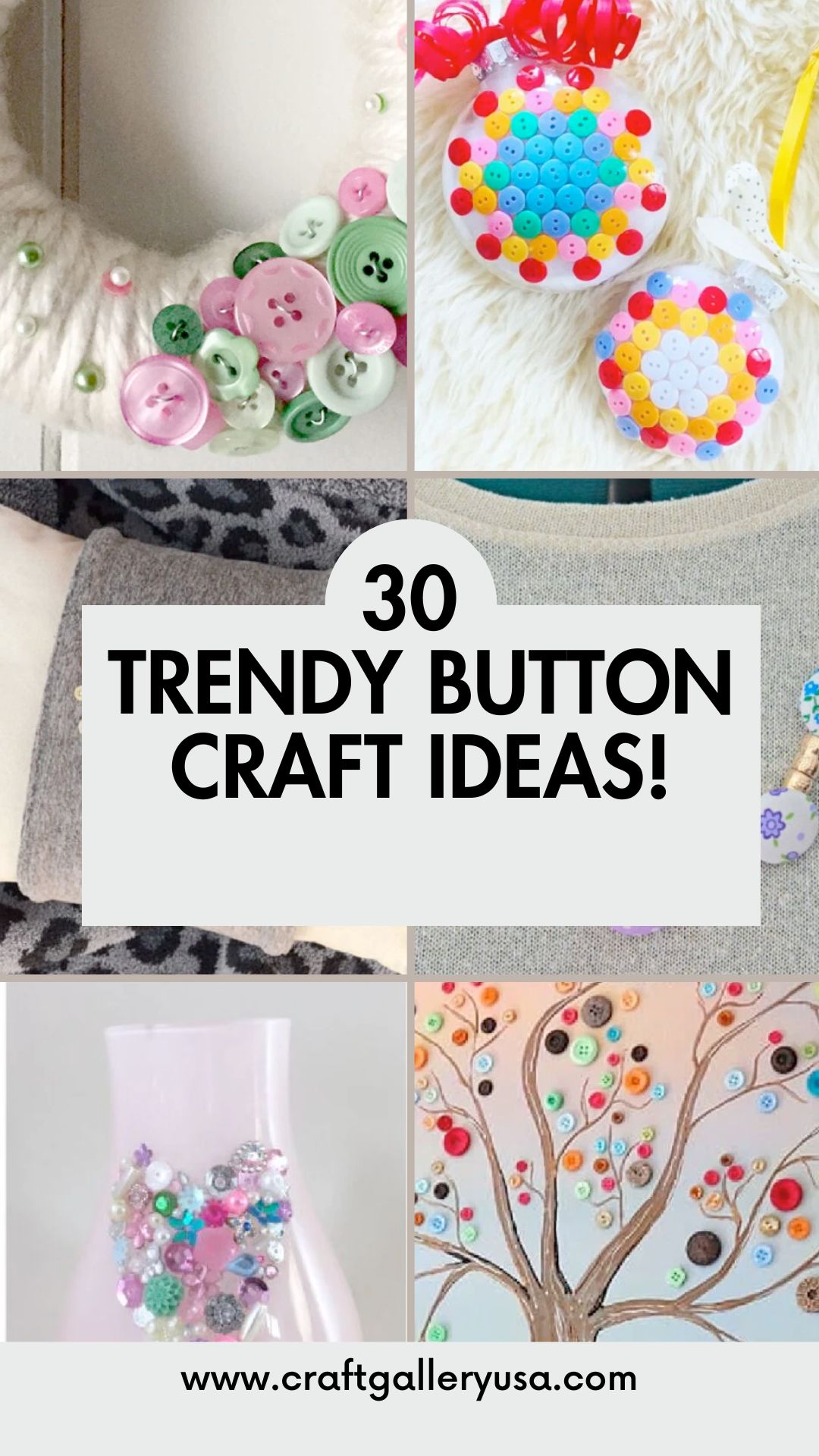 30 Trendy Button Craft Ideas!